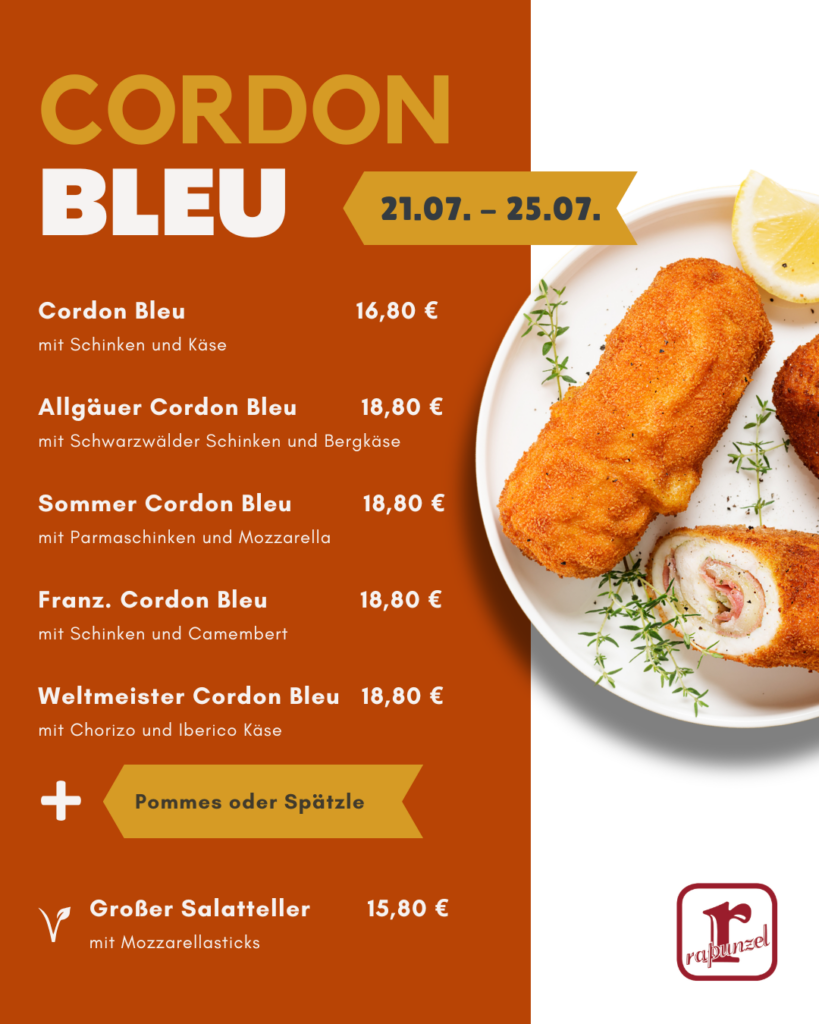 Cordon Bleu Woche Rapunzel